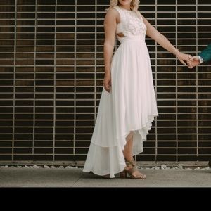 Beautiful white high low dress